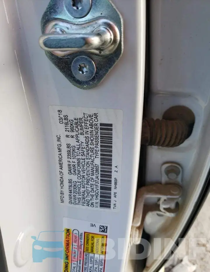 1HGCV1F37JA128657 Photo# 12