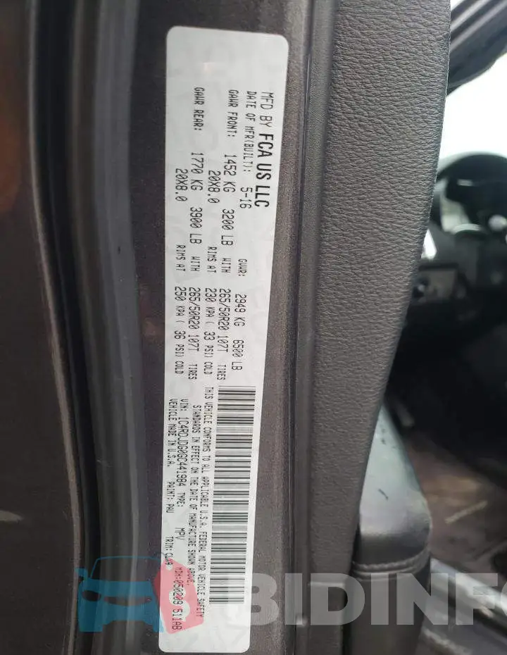1C4RDJDG0GC441984 Photo# 12