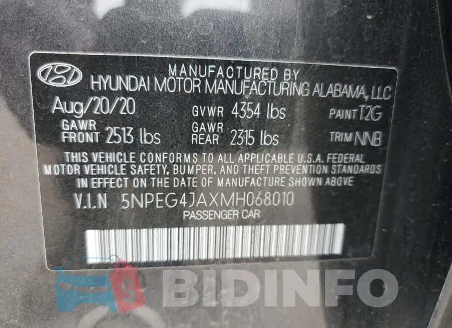 5NPEG4JAXMH068010 Photo# 12