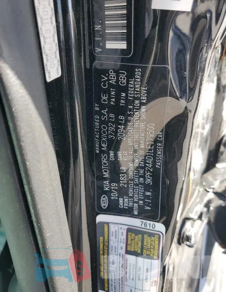3KPF24AD1LE179500 Photo# 13