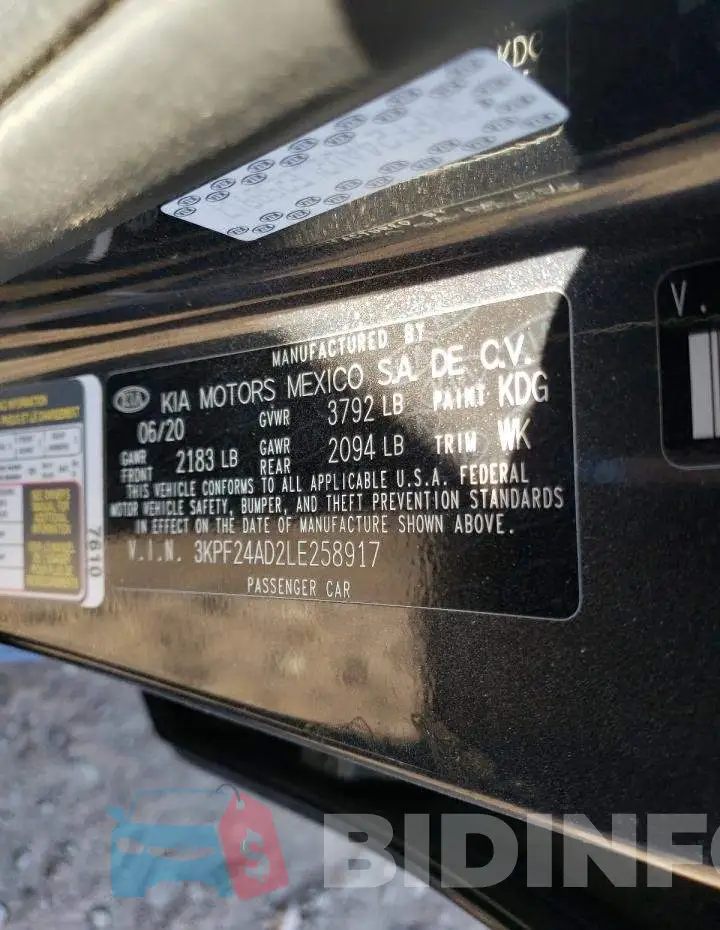 3KPF24AD2LE258917 Photo# 12