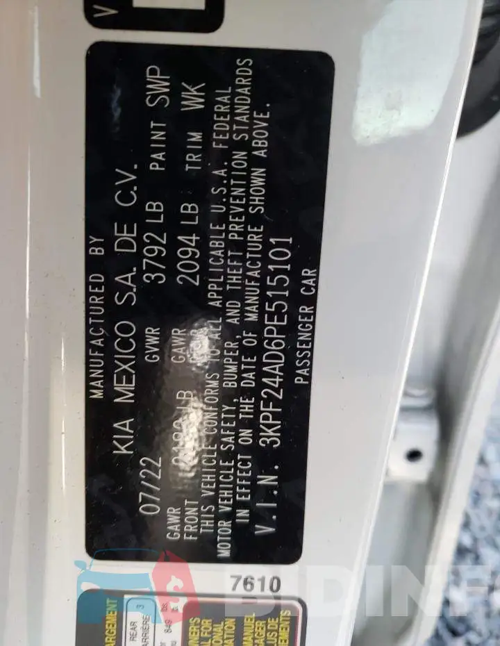 3KPF24AD6PE515101 Photo# 13