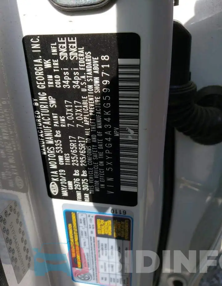 5XYPG4A34KG599718 Photo# 12