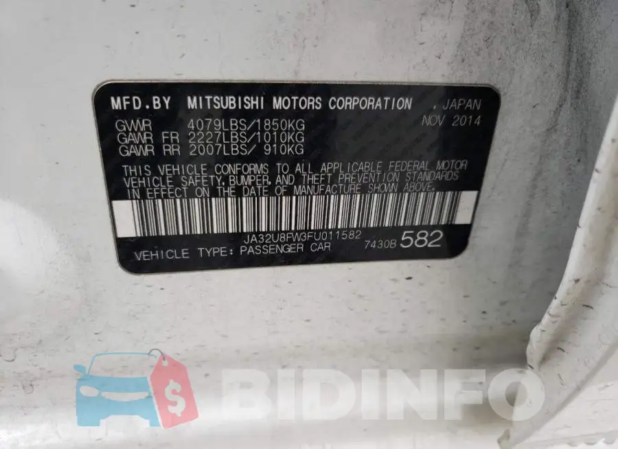 JA32U8FW3FU011582 Photo# 12