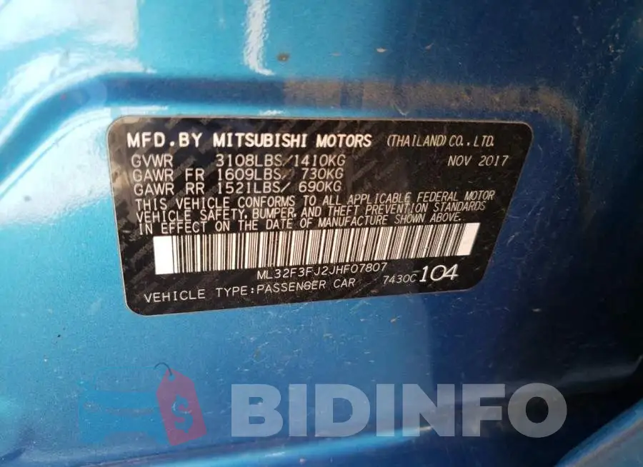 ML32F3FJ2JHF07807 Photo# 12