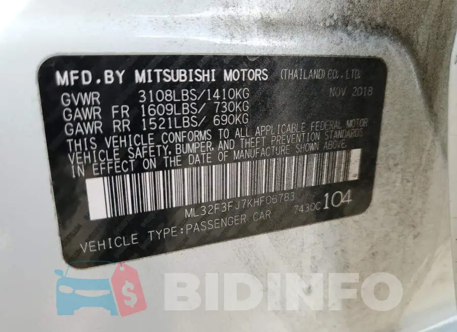 ML32F3FJ7KHF06783 Photo# 12