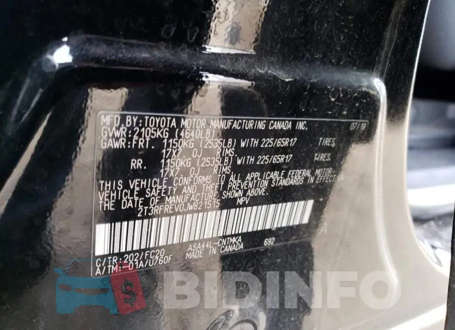 2T3RFREV0JW821515 Photo# 12