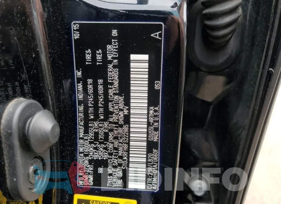 5TDJKRFH8FS222985 Photo# 14
