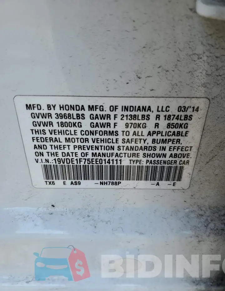 19VDE1F75EE014111 Photo# 12