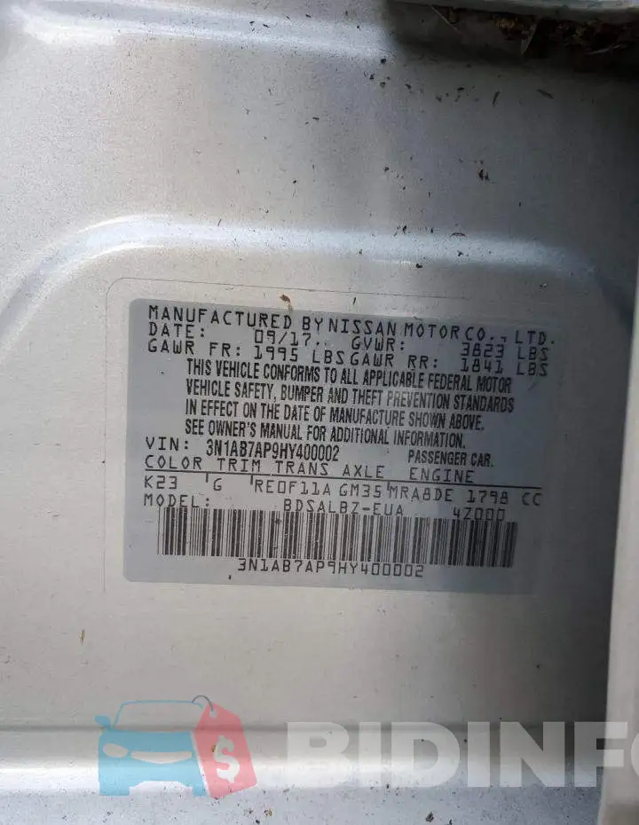 3N1AB7AP9HY400002 Photo# 13