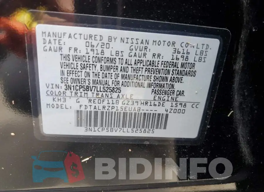 3N1CP5BV7LL525825 Photo# 12