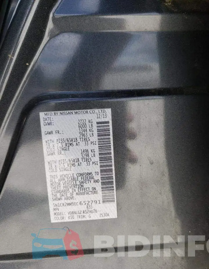5N1CR2MM9EC652791 Photo# 13