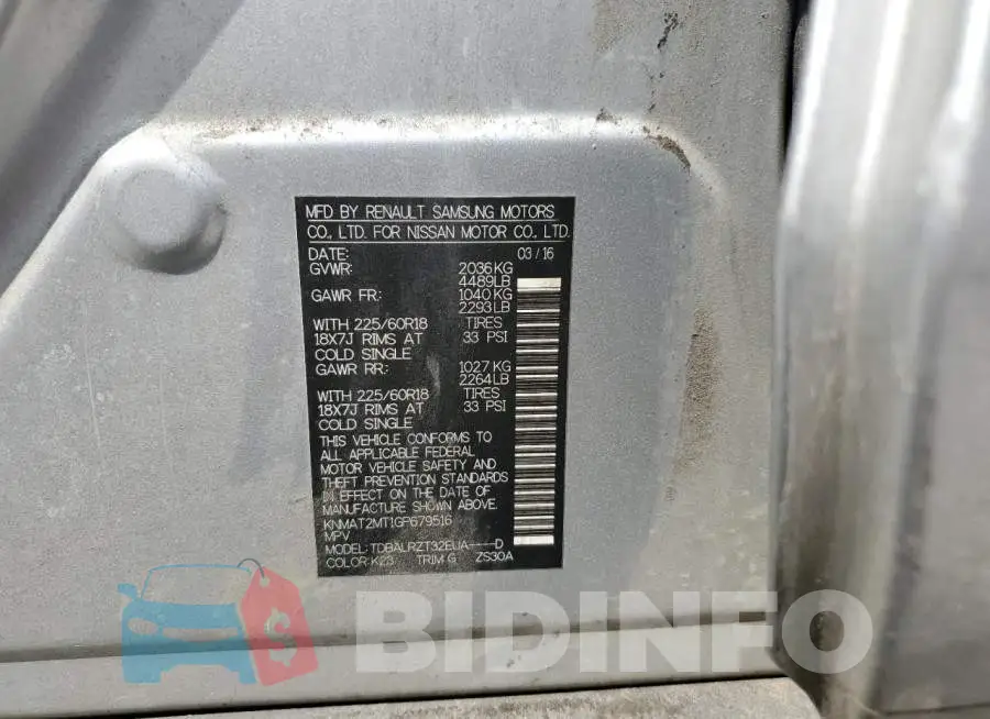 KNMAT2MT1GP679516 Photo# 12