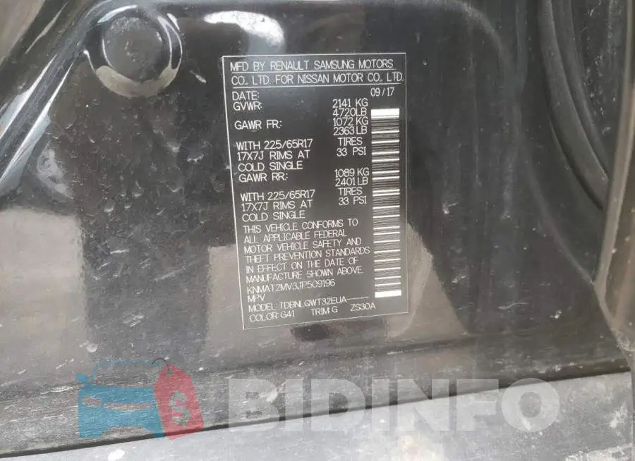 KNMAT2MV3JP509196 Photo# 12