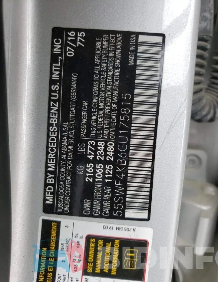 55SWF4KB6GU175815 Photo# 13