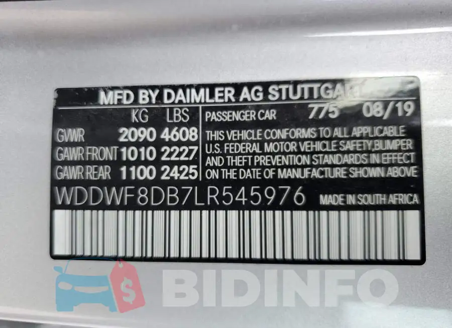 WDDWF8DB7LR545976 Photo# 12