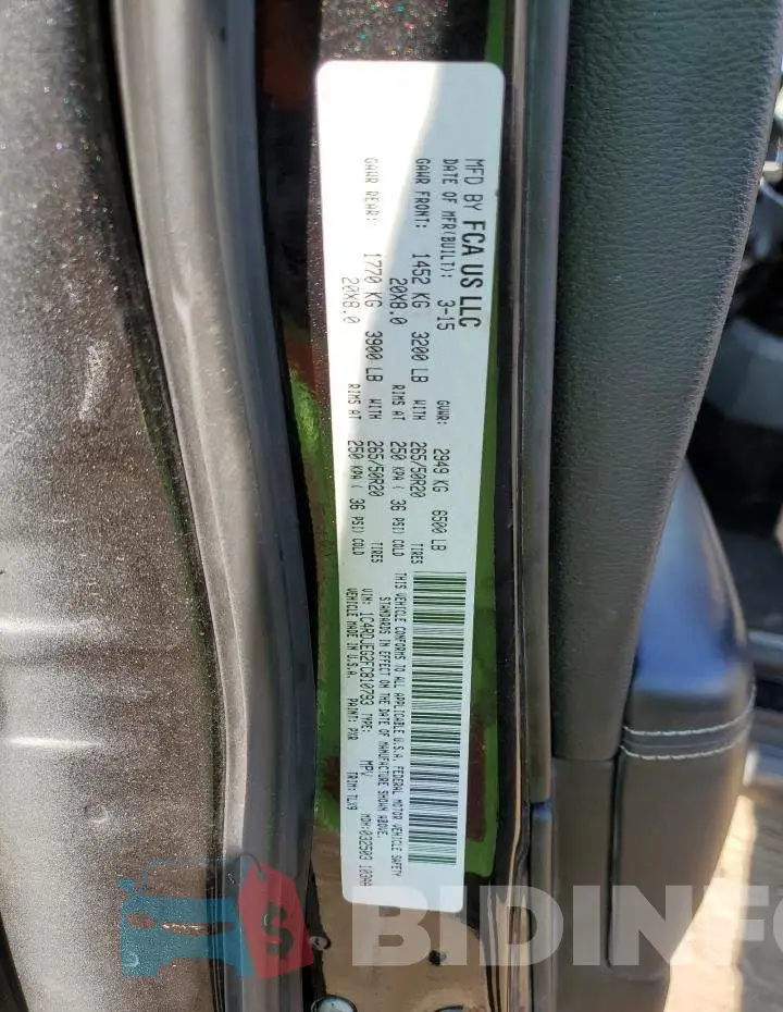 1C4RDJEG2FC810793 Photo# 12