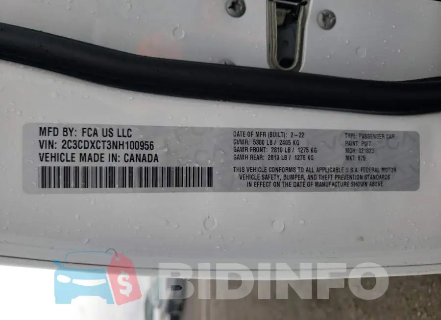 2C3CDXCT3NH100956 Photo# 12