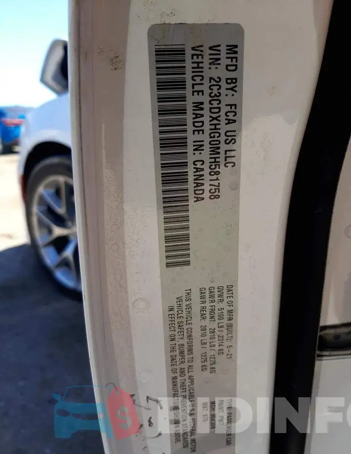 2C3CDXHG0MH581758 Photo# 12