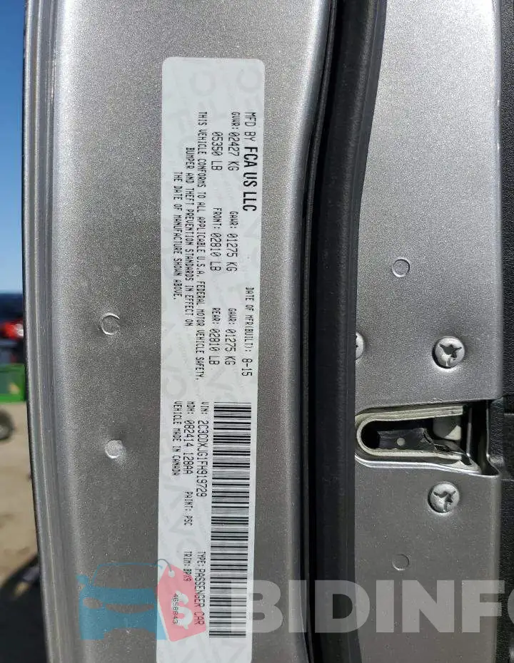 2C3CDXJG1FH919729 Photo# 13