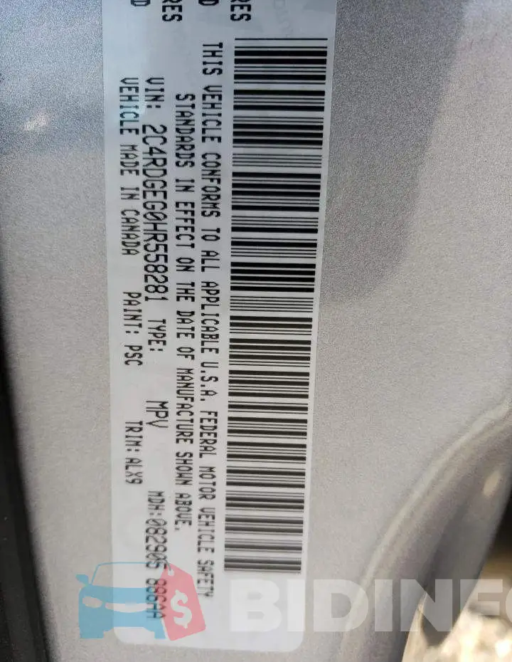2C4RDGEG0HR558281 Photo# 13