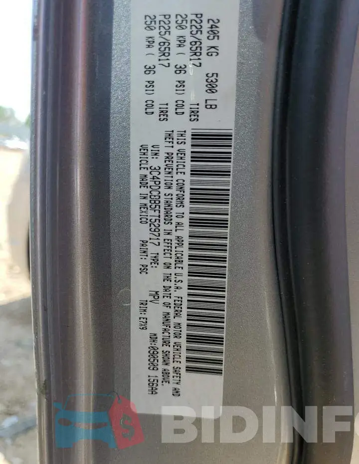 3C4PDCBB5FT529717 Photo# 13