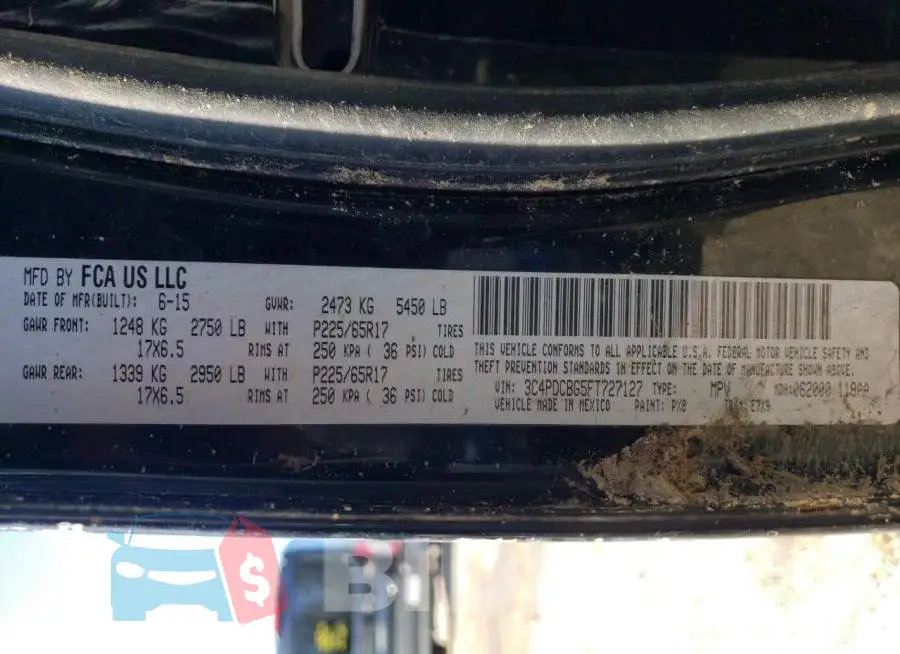 3C4PDCBG5FT727127 Photo# 13