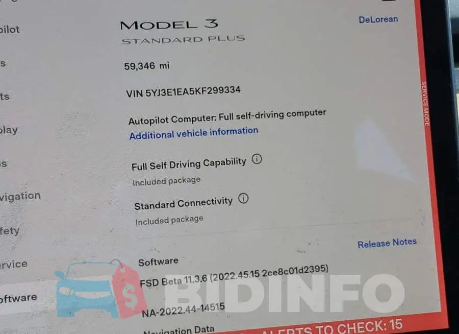 5YJ3E1EA5KF299334 Photo# 9