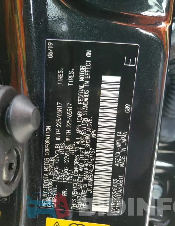 JTJDARBZ4L2162167 Photo# 12