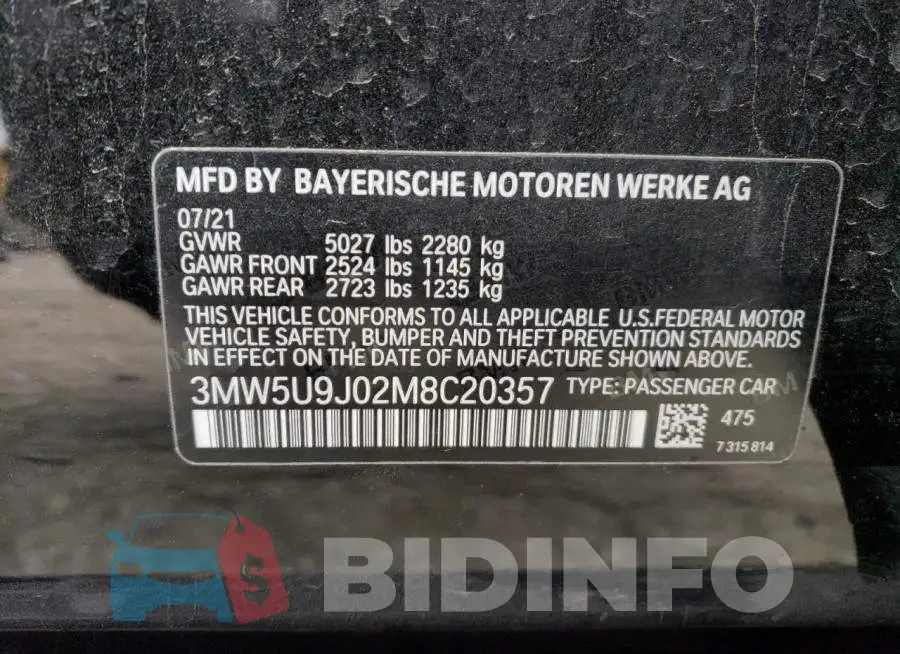 3MW5U9J02M8C20357 Photo# 12