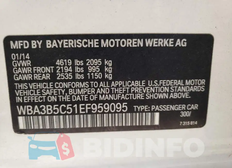 WBA3B5C51EF959095 Photo# 12