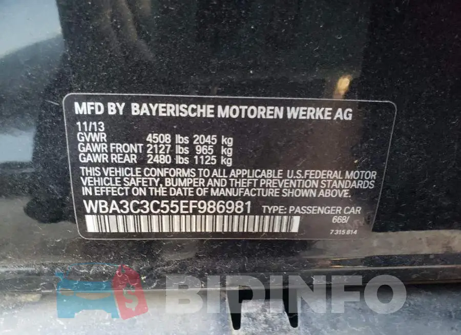 WBA3C3C55EF986981 Photo# 12