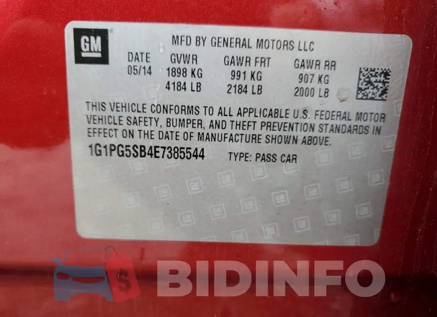 1G1PG5SB4E7385544 Photo# 12
