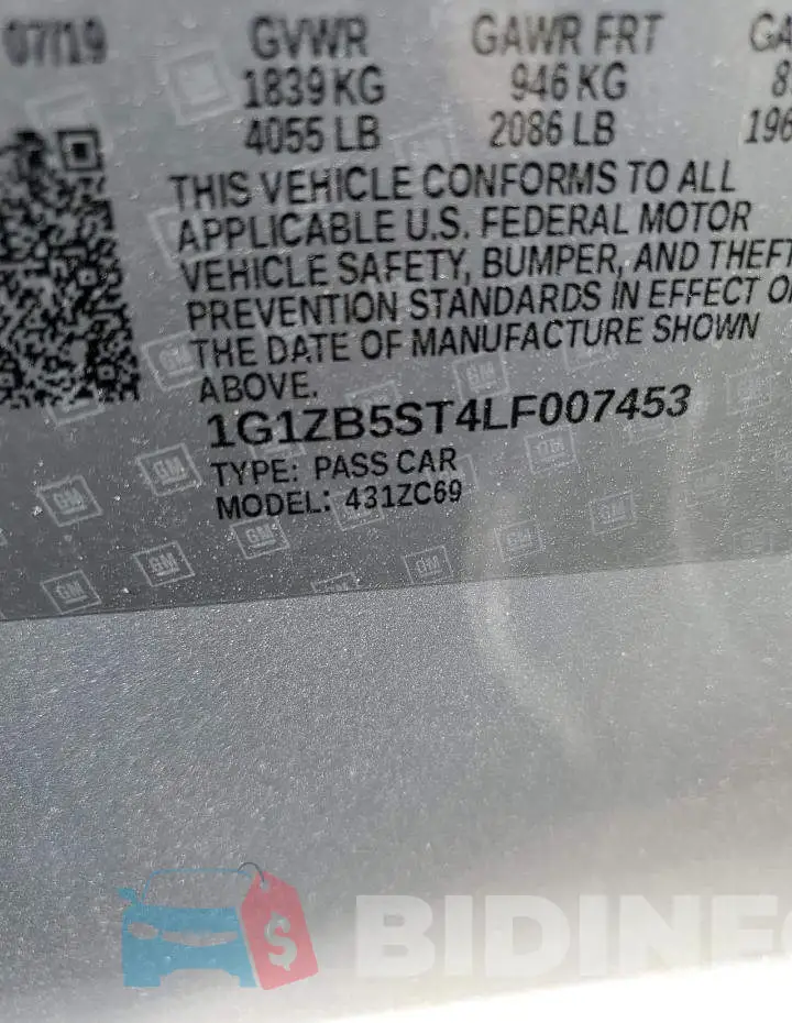 1G1ZB5ST4LF007453 Photo# 12