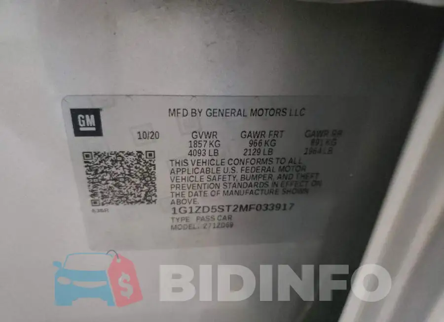 1G1ZD5ST2MF033917 Photo# 12