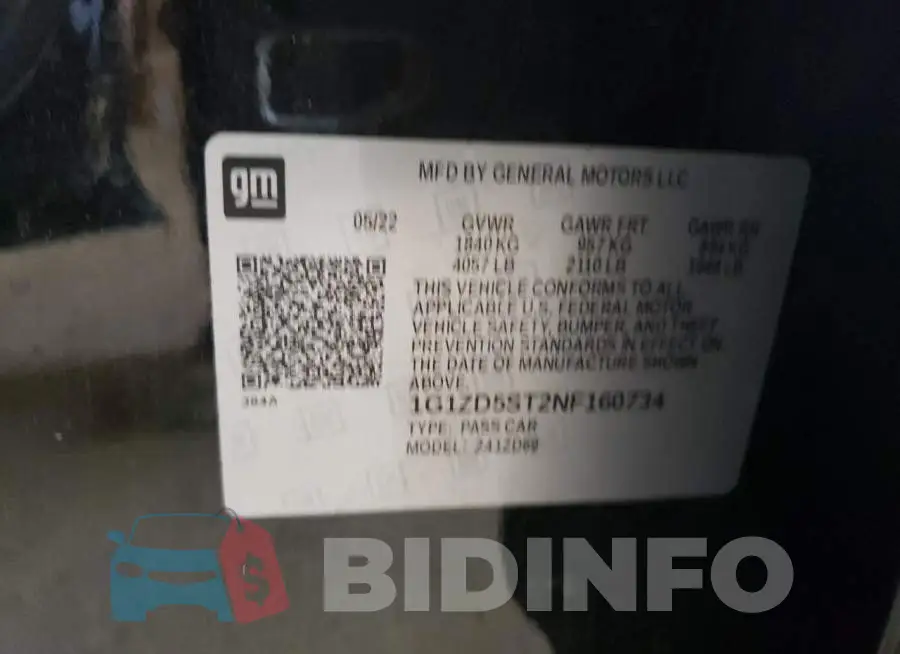 1G1ZD5ST2NF160734 Photo# 12