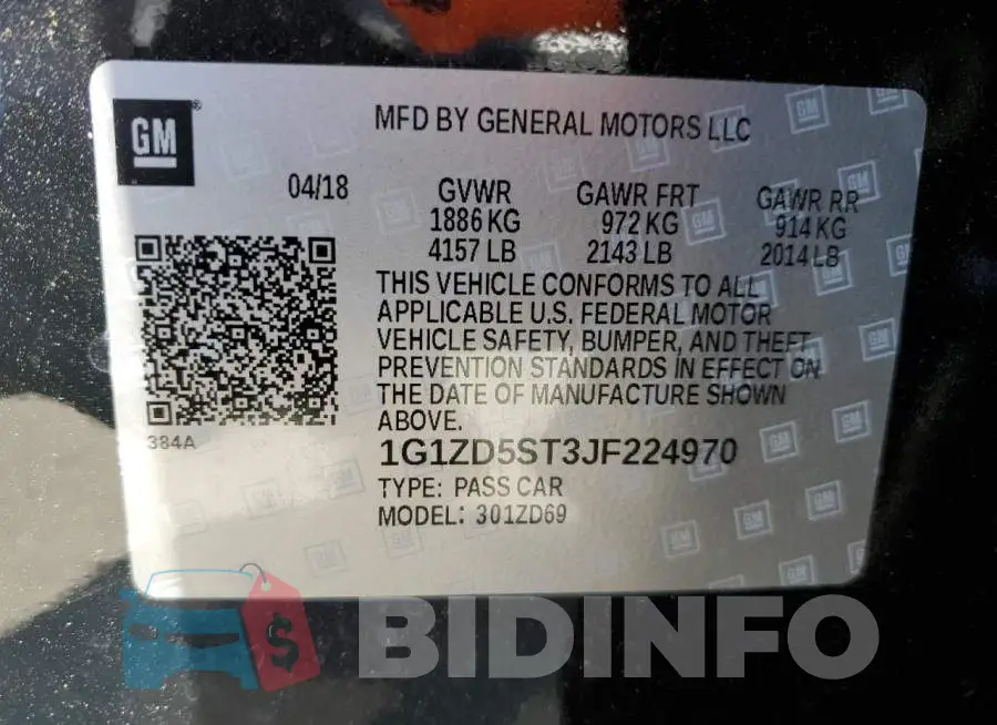 1G1ZD5ST3JF224970 Photo# 12
