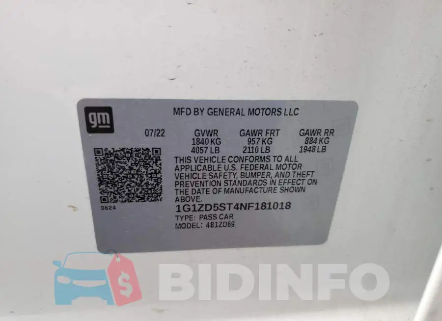 1G1ZD5ST4NF181018 Photo# 12