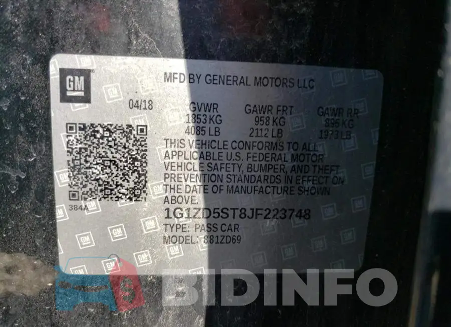 1G1ZD5ST8JF223748 Photo# 12
