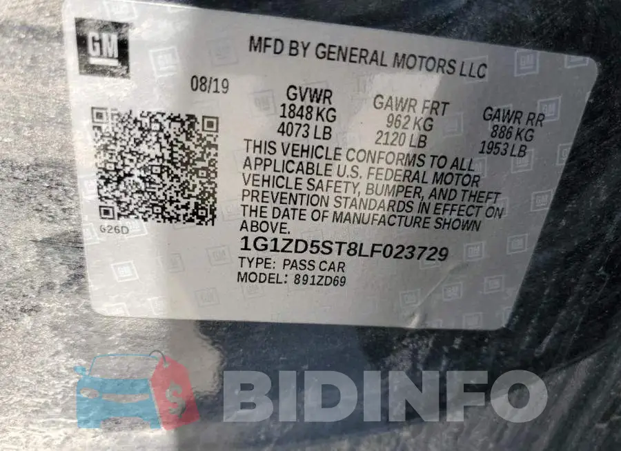 1G1ZD5ST8LF023729 Photo# 12