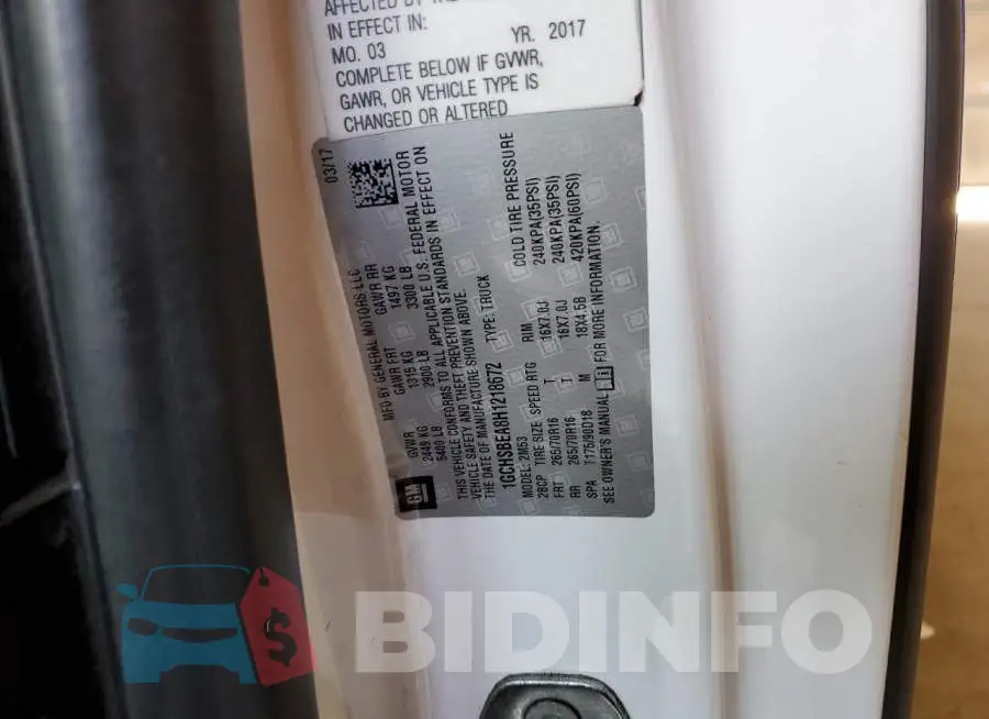 1GCHSBEA8H1218672 Photo# 12