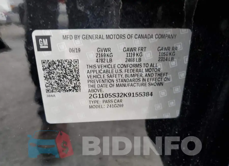 2G1105S32K9155384 Photo# 12