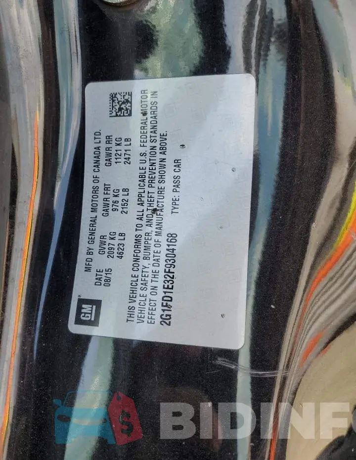 2G1FD1E32F9304168 Photo# 12