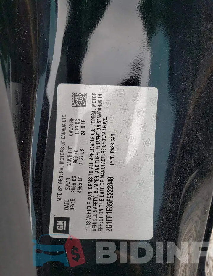 2G1FF1E35F9222848 Photo# 12