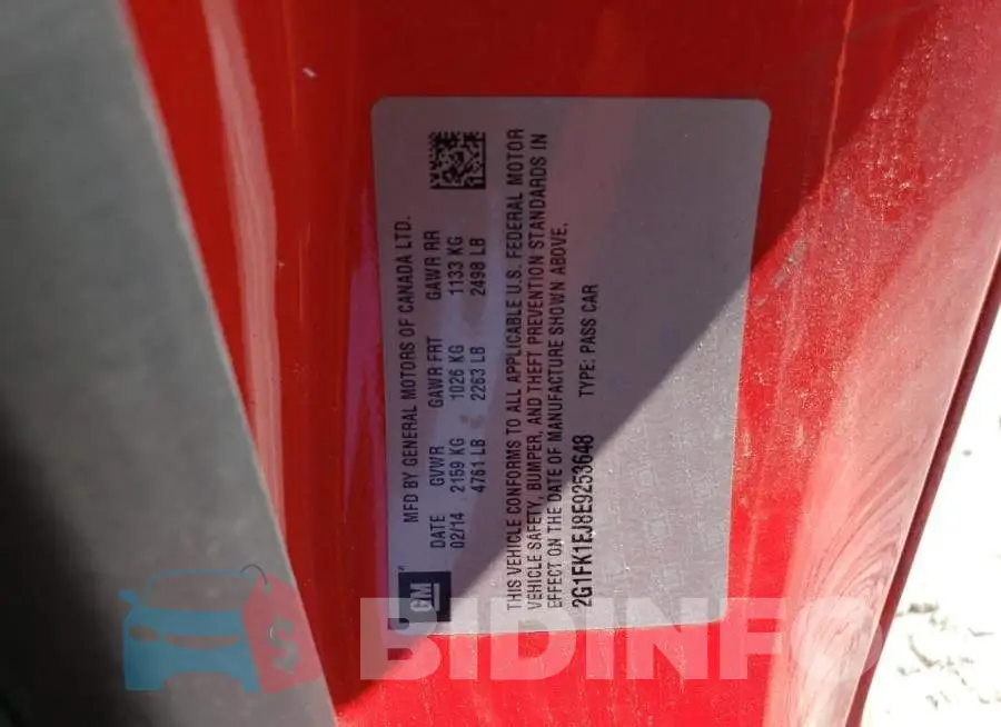 2G1FK1EJ8E9253648 Photo# 12