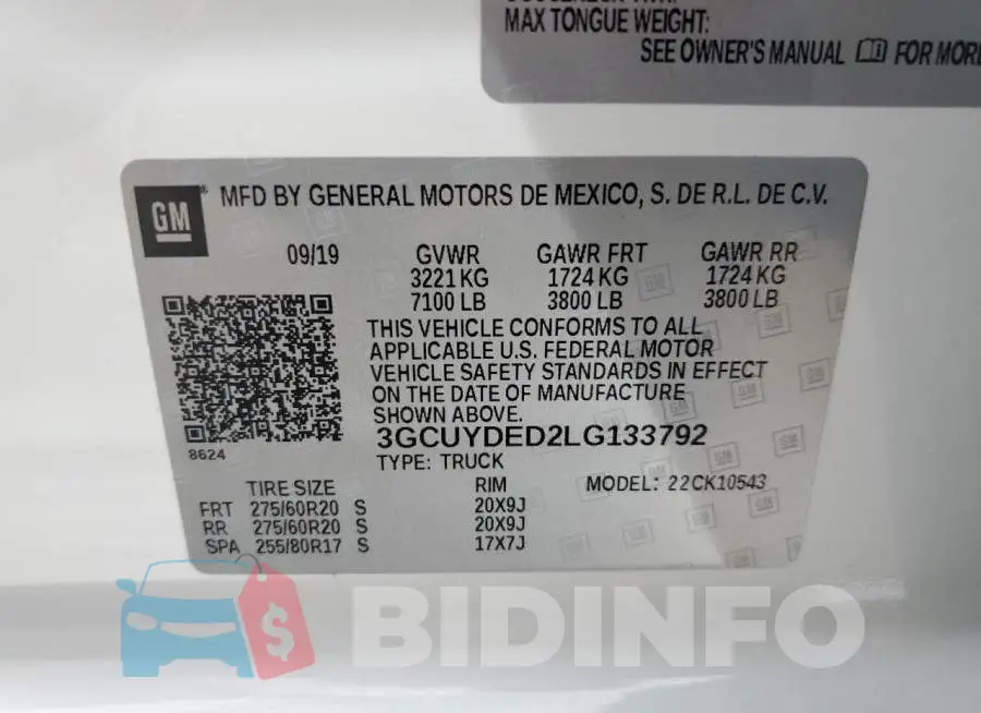 3GCUYDED2LG133792 Photo# 12