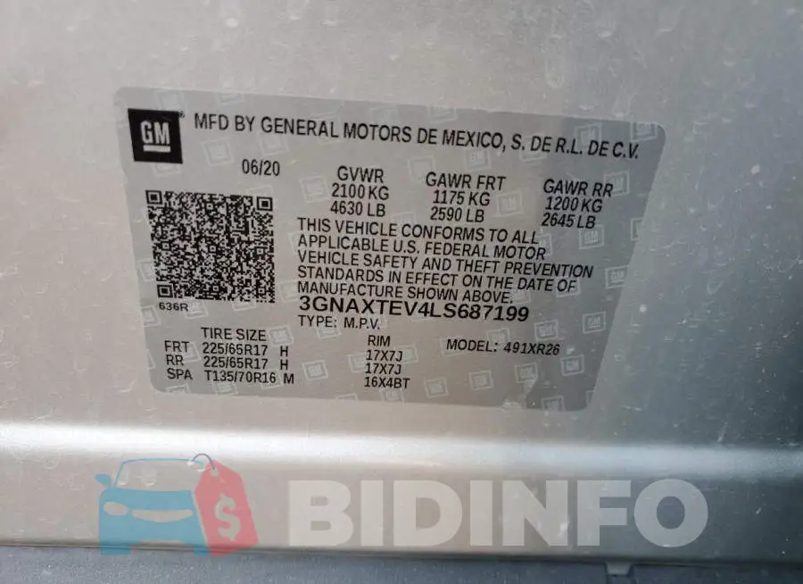 3GNAXTEV4LS687199 Photo# 13