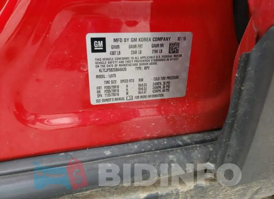 KL7CJPSB2GB640420 Photo# 12