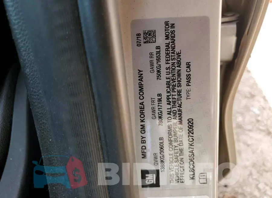 KL8CD6SA7KC720920 Photo# 13