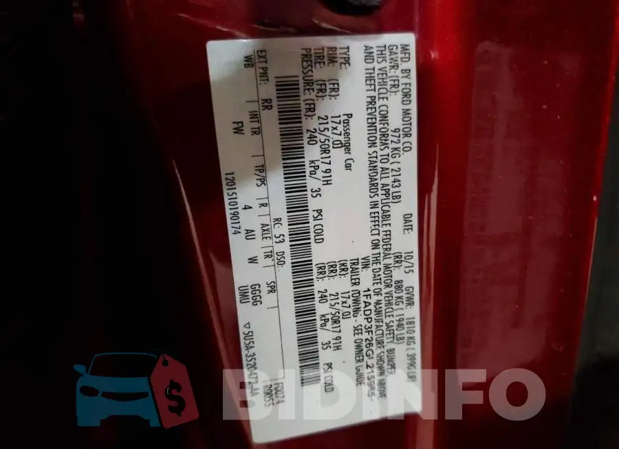1FADP3F26GL215985 Photo# 12